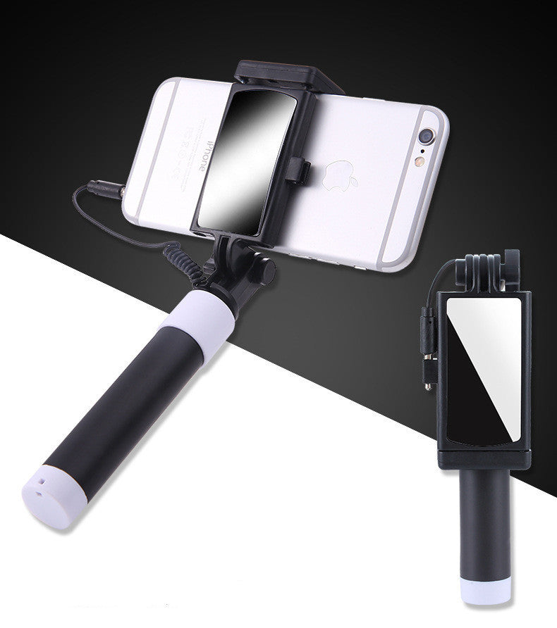 Compatible with Apple , Mini wire control selfie stick
