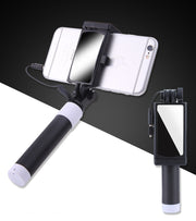Compatible with Apple , Mini wire control selfie stick