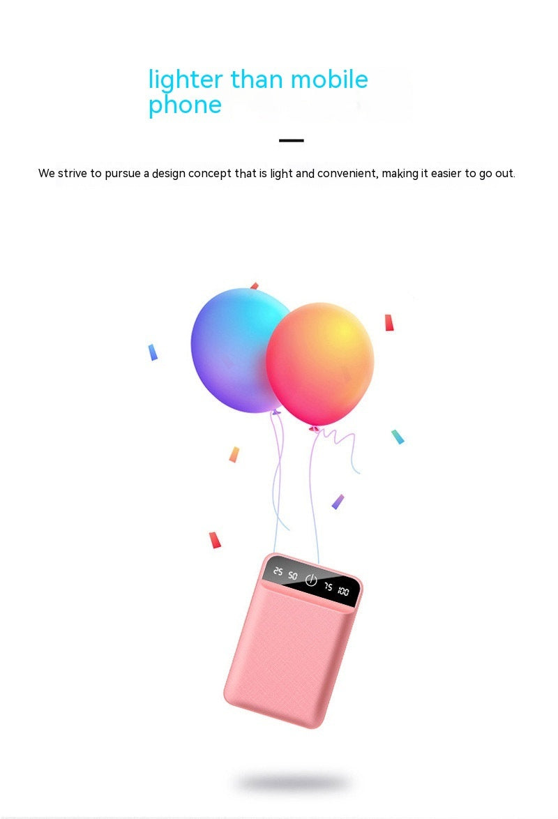 Mini Power Bank 20000 MA Small Portable Large Capacity Mobile Power Supply