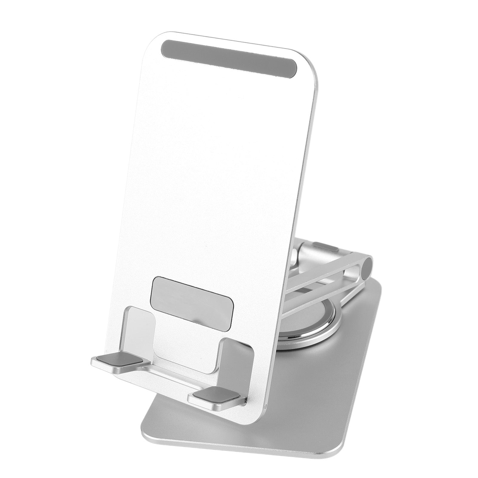 Folding Cell Phone Stand Aluminum Alloy Rotatable Desktop Phone Holder for Tablet All Phones